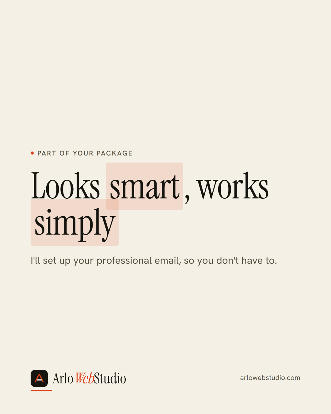 Carousel: why a real business email address matters (slide 3)