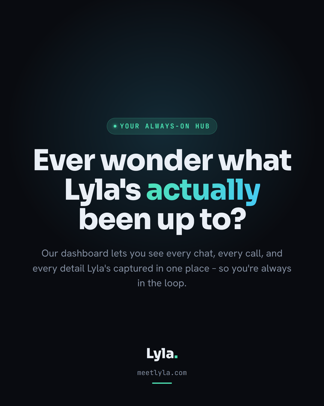 Post: the Lyla dashboard